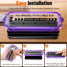 Carica l'immagine nel visualizzatore di Gallery, 3 Pezzi Pellicola Privacy per iPhone 18 Pro Max, 4X Più Resistente