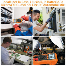Carica l'immagine nel visualizzatore di Gallery, Neoteck Multimetro Digitale 2000 Conti TRMS NCV 10A DC/AC 600V Auto-Range