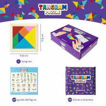 Carica l'immagine nel visualizzatore di Gallery, BONNYCO Tangram Legno Bambini, 30 Mini Giochi per Gadget Compleanno Bambini