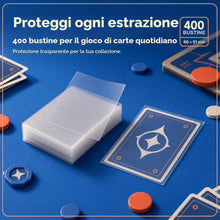 Carica l'immagine nel visualizzatore di Gallery, 400 PCS Bustine Protettive, 66 X 91 Mm Per Carte Collezionabili