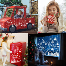 Carica l'immagine nel visualizzatore di Gallery, Baynetin Adesivi per Finestre di Natale, Bianche Vetrofanie Natalizie Finestre per Vetrine Removibili Stickers Natalizi Riutilizzabili, in PVC, per Natale Vetrofanie Decorazioni (10Fogli,245Pezzi)