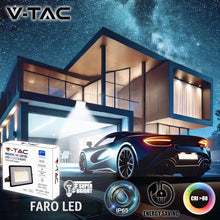 Carica l'immagine nel visualizzatore di Gallery, V-TAC Faro LED da Esterno 30W Nero - [Chip Samsung - Alte Perfomance, Bassi Consumi] - 2510 Lumen - IP65 - Proiettore Fa