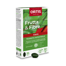 Carica l'immagine nel visualizzatore di Gallery, ORTIS Frutta&amp;Fibre Forte 24 Compresse - Transito Intestinale - Azione Rapida