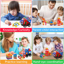 Carica l'immagine nel visualizzatore di Gallery, AOUVT 56 Pcs Costruzioni Magnetiche，Costruzioni Magnetiche Giochi Bambini，Divertente Giocattolo da Costruzione Educativo，Scelta Regalo Perfetta per Ragazzi e Ragazze dai 3 Agli 8 Anni