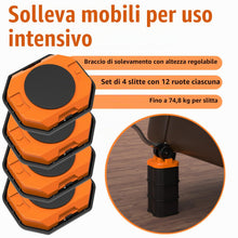 Carica l'immagine nel visualizzatore di Gallery, L'innovativo Sollevatore e Aliante per Mobili Pesanti, con controllo dell'altezza, sposta facilmente oggetti pesanti su 