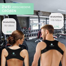 Carica l&#39;immagine nel visualizzatore di Gallery, PhysioSpirit Correttore posturale di alta qualità, supporto per schiena dritto, per una postura sicura, tracolla e correzione posturale, per uomini e donne, M