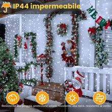 Carica l'immagine nel visualizzatore di Gallery, Ollny Tenda luminosa a LED, 2 x 2 m, 200 LED, per interni, USB, luce bianca fredda, con 10 ganci per interni ed esterni,