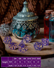 Carica l'immagine nel visualizzatore di Gallery, TIDEVAN Set di Dadi da Tavolo in Poliedrico,49 pezzi Dadi Poliedrici,con 7 Borse di Velluto Set di Dadi Poliedrici per RPG Dungeons e Dragons Pathfinder per DND RPG MTG D4 D8 D10 D12 D20(7 Colori)