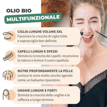 Carica l&#39;immagine nel visualizzatore di Gallery, Bionoble Olio di Ricino Biologico 50ml - 100% Puro, Naturale e Pressato a Freddo - Ciglia, Sopracciglia, Capelli, Barba, Unghie - Vegan Castor Oil - Bottiglia di Vetro + Pipetta + Pompa + Kit Mascara