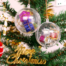 Carica l'immagine nel visualizzatore di Gallery, 20x Palle di Acrilico dell' albero di Natale della sfera Transparent palle di Natale 10CM
