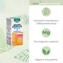 Carica l'immagine nel visualizzatore di Gallery, ESI, Multicomplex Potassio+Magnesio, Integratore Alimentare Multiminerale, Contribuisce a Ridurre Stanchezza e Affaticam