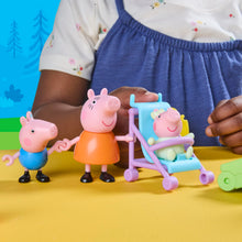 Carica l'immagine nel visualizzatore di Gallery, Peppa Pig Voyages de Peppa : Aventures en Famille, Coffret avec Figurines et Accessoires, inclut Bébé Evie, Jouets présc