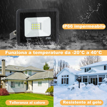 Carica l'immagine nel visualizzatore di Gallery, Faretto LED da Esterno da 10w, LED da Cantiere Super Luminose da 1080 Lm, Ip66 Impermeabile, Proiettore LED per Esterni 