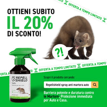 Carica l'immagine nel visualizzatore di Gallery, RepellShield Repellente Topi, Dissuasore per Auto, Casa e Garage, 250 ml