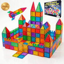 Carica l'immagine nel visualizzatore di Gallery, Desire Deluxe Giochi di costruzione magnetici – 100 PCS Piastrelle e Blocchi Magnetici Bambini, Giocattolo Educativo STE