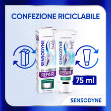 Carica l'immagine nel visualizzatore di Gallery, Sensodyne Clinical Repair Pulizia Profonda Dentifricio Denti Sensibili 75ml