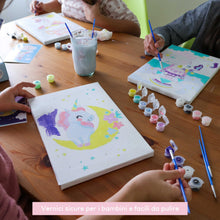 Carica l'immagine nel visualizzatore di Gallery, BONNYCO Dipingere Con I Numeri Bambini Unicorno, 3 Pezzi Tele Unicorno Bambina Regalo, Kit Lavoretti Creativi per Bambini, Paint by Numbers | Idee Regalo Bambina Bambino, Giochi Bambina Unicorno