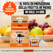 Carica l'immagine nel visualizzatore di Gallery, Super Ninja Trappola per Moscerini della Frutta da Interno, 2 Pezzi
