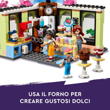 Carica l&#39;immagine nel visualizzatore di Gallery, LEGO Friends Caffè di Heartlake City, Giochi Didattici per Bambine e Bambini da 6 Anni, Negozio Giocattolo da Costruire con 3 Mini Bamboline, Cane, Caffetteria e Pasticceria, Idee Regalo 42618