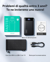 Carica l'immagine nel visualizzatore di Gallery, INIU Power Bank, 20000mAh 22,5W Powerbank Ricarica Rapida, USB C Input &amp; Output Caricatore Portatile PD3.0 QC4.0 Powerbank per iPhone 17 16 15 14 13 12 Pro Max Mini Plus Samsung S23 S22 iPad etc
