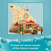 Carica l&#39;immagine nel visualizzatore di Gallery, LEGO Disney Princess La Barca a Vela di Vaiana con Mini Bambolina di Sina e Delfino, Giocattolo Creativo da Costruire, Giochi per Bambine e Bambini da 6 Anni, Idea Regalo di Compleanno 43210