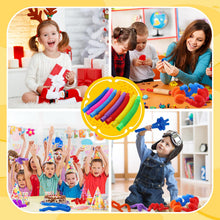 Carica l'immagine nel visualizzatore di Gallery, CONNECTION Giocattoli Sensoriali Mini Pop Tubes,Mini Tubi Pop Giocattolo per Bambini 24 Giocattolo educativo e sensorial