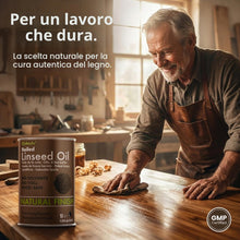 Carica l'immagine nel visualizzatore di Gallery, Materialix Olio di lino bollito, impregnazione naturale per legno, asciugatura rapida, impermeabile, 1L