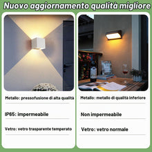 Carica l'immagine nel visualizzatore di Gallery, Lampada da Parete 2 pezzi, Applique da Parete Interno/Esterno 12W Applique Esterno temperatura di colore regolabile, Ang