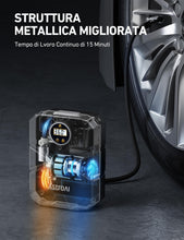 Carica l'immagine nel visualizzatore di Gallery, AstroAI Compressore Aria Portatile S1 150 PSI, Gonfiatore Digitale per Pneumatici per Auto 12V, Gonfiatore per Pneumatici per Auto Elettrica con Schermo LCD per Auto, Bicicletta, Moto, Palla, ECC