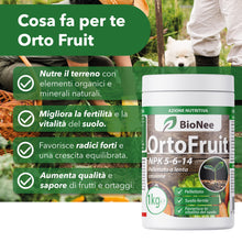Carica l'immagine nel visualizzatore di Gallery, OrtoFruit – Concime Organo-Minerale Pellettato NPK 5-6-14 Biologico | Nutrizione Naturale e Graduale | Per Orto, Fruttet
