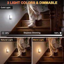 Carica l'immagine nel visualizzatore di Gallery, daphomeu 6Pezzi Luce LED Ricaricabile con Sensore di Movimento - Luce Sottopensile Cucina LED, Luce Notturna Senza Fili 