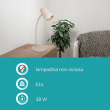 Carica l'immagine nel visualizzatore di Gallery, Eglo Carlo - lampada da tavolo, comodino con braccio
