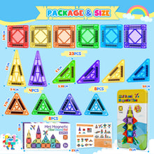 Carica l'immagine nel visualizzatore di Gallery, 43 Pezzi Costruzioni Magnetiche per Bambini, Giochi da Viaggio Bambini 3 4 5 6 Anni Regalo Bambino Bambina 3-6 Anni Magn