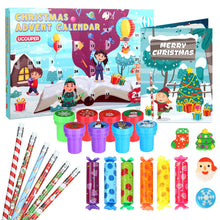 Carica l'immagine nel visualizzatore di Gallery, Ucouper Calendario Avvento 2024 di Cancelleria Scuola Set Cancelleria 24 Articoli Calendario Avvento Bambini Bambina con Matite Timbri Evidenziatori e Gomma Regali di Natale Bambini