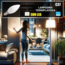 Carica l'immagine nel visualizzatore di Gallery, V-TAC 10x Lampadine LED Candela E14-4,5W - Lampadine di Nuova Generazione - 10 PEZZI - (Equivalenti a 40W) - 470 Lumen -