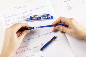 OSAMA - Ricarica Penne Cancellabili per Scuola Elementare, Medie, Superiori, Kit 9 Pezzi a Sfera, 0.7 mm - Refill per Penne Gel Compatibile con Frixion Ball - Ricariche per Penna Cancellabile, Blu