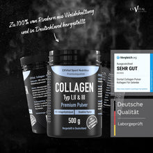 Carica l'immagine nel visualizzatore di Gallery, Collagene in polvere, 500 g, peptidi di collagene idrolizzato bioattivo, proteine in polvere, insapore, bevanda energizzante al collagene di tipo 1, 2 e 3, ad alto dosaggio