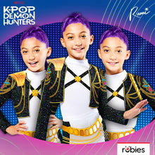 Carica l'immagine nel visualizzatore di Gallery, Rubies Official Netflix K-Pop Demon Hunters Rumi Golden Hybrid Child Costume, Kids Fancy Dress