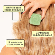 Carica l'immagine nel visualizzatore di Gallery, Enooso - Shampoo solido bio Anticaduta, Rinforzante con Olio di Rosmarino per capelli diluito con Olio di Ricino Purific