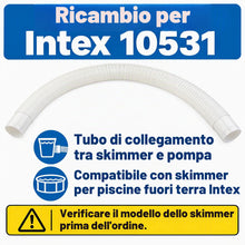 Carica l'immagine nel visualizzatore di Gallery, Tubo di ricambio per piscina, 40 mm, tubo di interconnessione per piscina, accessorio per skimmer per Intex Pool (1 pezz