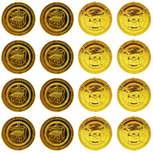Carica l'immagine nel visualizzatore di Gallery, Binnan 100 Pezzi Plastica Gioco Denaro Gettoni, Monete Finte, Monete d'oro dei Pirati, Onete in Oro Pirata per Bambini i