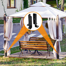 Carica l'immagine nel visualizzatore di Gallery, Supporti base pilastri regolabili 4pz, per terrazzo e pergola