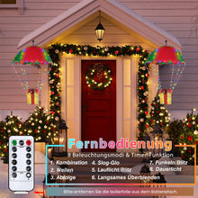 Carica l'immagine nel visualizzatore di Gallery, Illuminazione Natalizia Esterna a Batteria 180 LED Decorazione Natalizia