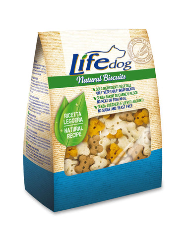 Life Dog 60003 Biscotti Folletti alla Vaniglia, Pesce e frutti di mare, 500 Grammi