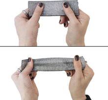 Carica l'immagine nel visualizzatore di Gallery, IPEA Elastico per Cucito LUREX - Corda Elastica da Cucire - 10 METRI - Made in Italy - Nastro Elastico da Cucito 40 mm Brillante per Accessori, Vestiti, Gonne, Borse, Cinture - Fettuccia - Argento