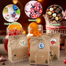 Carica l&#39;immagine nel visualizzatore di Gallery, Kesote Calendario Avvento Fai da Te, 24 Calendario Avvento da Riempire, Scatole Natalizie con 4 Diversi Disegni Scatole Regalo Natale