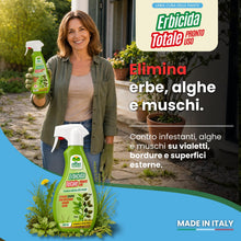 Carica l'immagine nel visualizzatore di Gallery, Albagarden - Diserbante Totale a base di Acido Pelargonico - Erbicida Ad Azione Disseccante Per Erbacce, Gramigna Alghe 