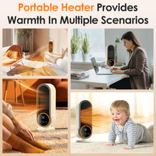 Carica l'immagine nel visualizzatore di Gallery, Journeyside Termoventilatore Ceramica,Stufetta Elettrica con 2 Impostazioni Temperatura,Termoventilatore Energetico Timer da 30/60/90Mins,Doppie Sicurezza,Riscaldatore Energetico per Ufficio e Camera