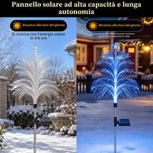 Carica l'immagine nel visualizzatore di Gallery, VEEKAY 2 Luci Albero di Natale Solare,Luci solari per Giardino Esterno
