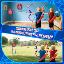 Carica l'immagine nel visualizzatore di Gallery, Giocattoli per 3-12 Anni Bambino, 2 Arco e Freccia Ragno con Luci LED Rosse e Blu, Bersaglio a Forma, 2 Ragno Faretre, Gioco Bambino 3-9, Giochi Bambini Regalo Bambino 3 4 5 6 7 8 9 10 Anni Maschio